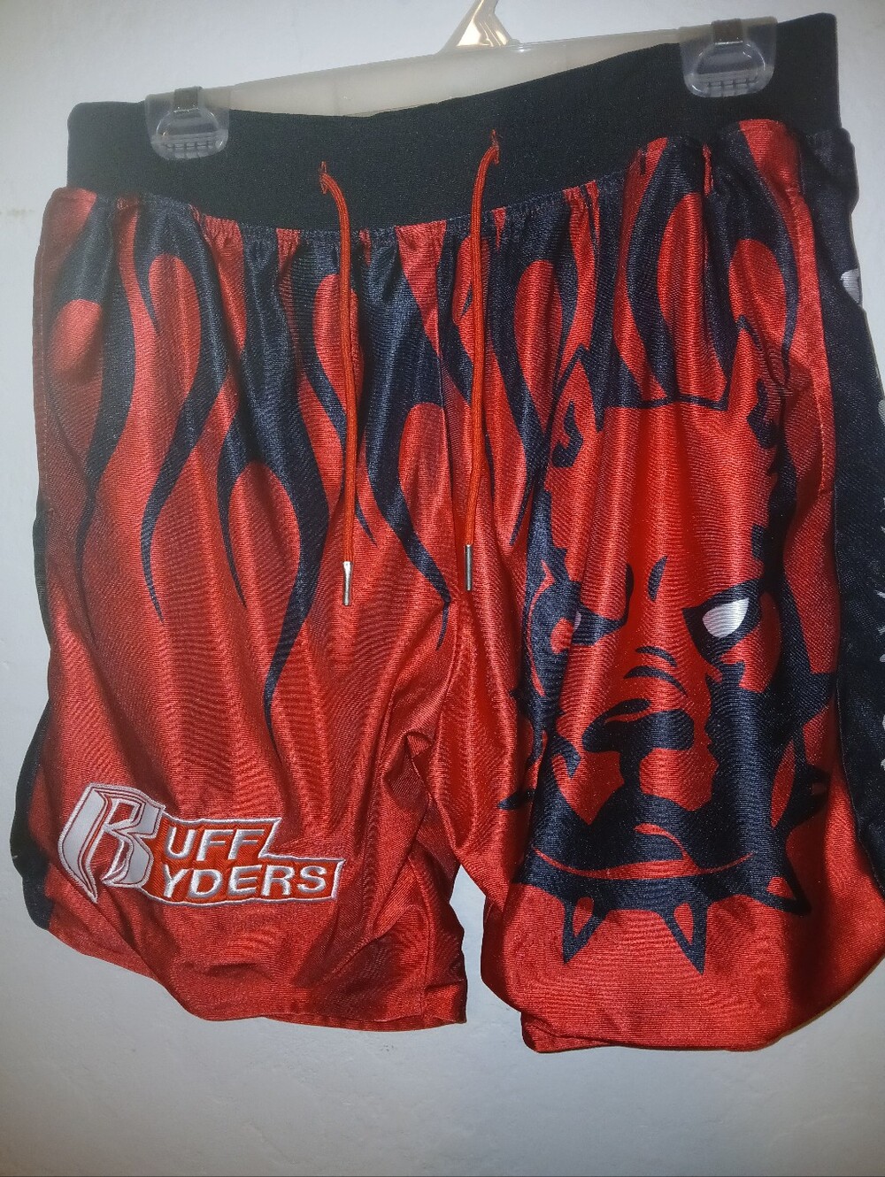 Dmx Headgear Red & Black Graphic Men’s Athletic Shorts